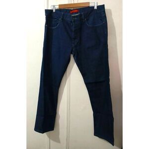 Hugo boss mens 36/30  dark INDIGO BLUE denim jeans pants Excellent Red Tag